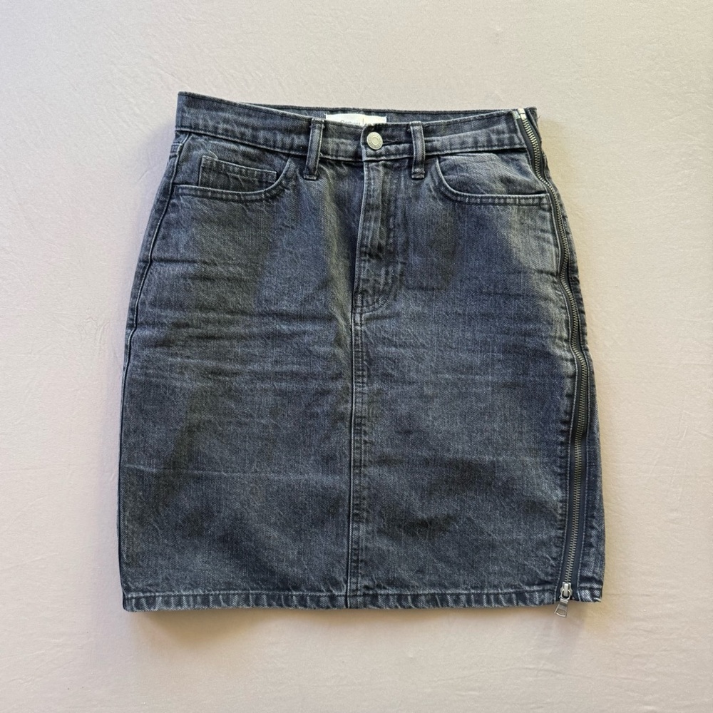 Gap Side Zip Denim Mini Skirt